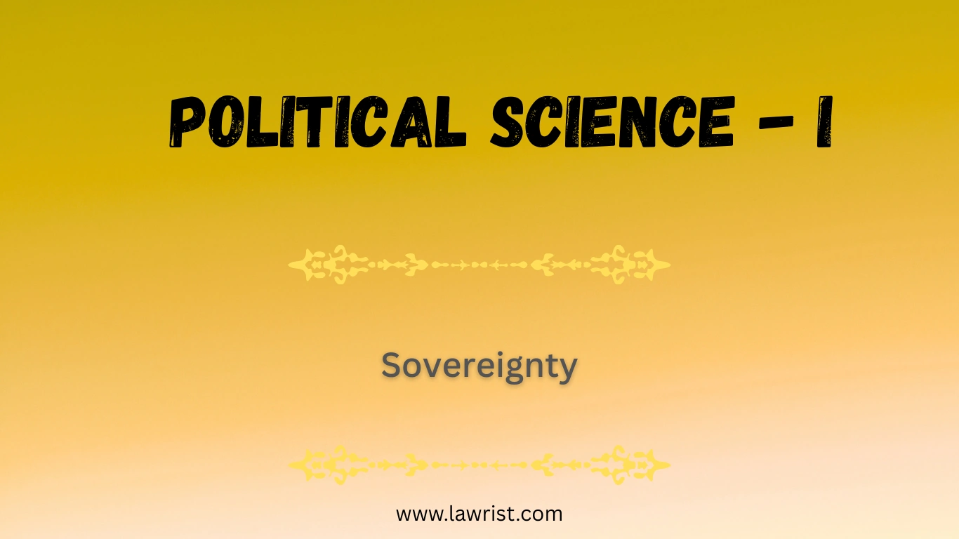 Concept of Sovereignty in Political Science