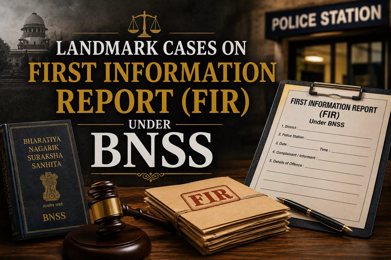 Landmark Cases on First Information Report (FIR) Under BNSS