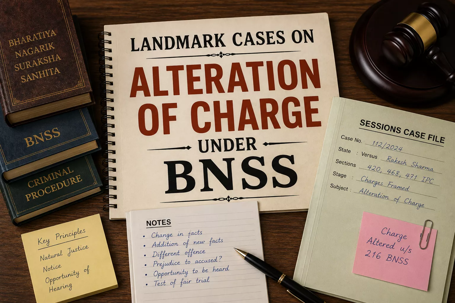 Landmark Cases on Alteration of Charge Under BNSS